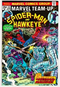 MARVEL TEAM-UP # 22 - SPIDER-MAN & HAWKEYE - HIGH GRADE ND CENTS MARVEL 1974 - Picture 1 of 13