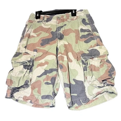 American Eagle Cargo Shorts Mens 26 Camouflage Utility Military Tactical Work - Image 1 of 4