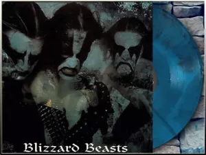 IMMORTAL - Blizzard Beasts LP (BLUE-BLACK Vinyl,lim 500 Copies) NEW,Black Metal - Picture 1 of 5