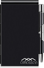Metal Pocket Notebook-Convenient Aluminum Note Case with Mini Pen and Notepad