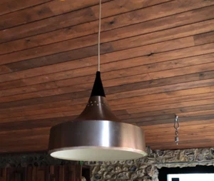 Vintage Retro Copper Pendant Lamp - 1960s - Picture 1 of 6