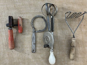 Lot of 4 Antique Kitchen Utensils - Picture 1 of 6