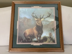 Sir Edwin Landseer 1851 "Monarch of the Glen" Bild im Rahmen Fine Art Vintage - Bild 1 von 12