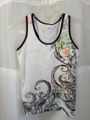 SO SPORTY White Sleeveless Womens athletic Top Size Small - Image 1 of 4