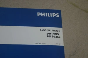 Philips PM8935 PM8935L Passive Probe Manuall - Picture 1 of 2