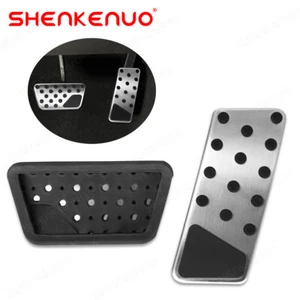 Steel Foot Brake Gas Pedal Cover Set For 2008-2017 Jeep Wrangler JK Accessories - Picture 1 of 14