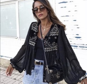 zara sequin fringe jacket