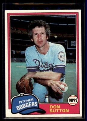 1981 Topps  Don Sutton  #605 Los Angeles Dodgers - Image 1 of 2
