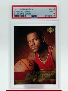 2003-04 Upper Deck Lebron James Lebron's Diary Cleveland Cavaliers LJ10 PSA 9 RC - Picture 1 of 2