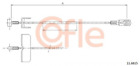 Produktbild - COFLE (11.6815) Handbremsseil, Handbremszug mitte für NISSAN OPEL RENAULT