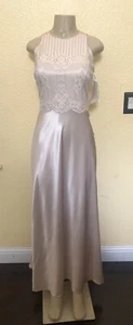 Scott McClintock Vtg Lace Pale Pink Long Dress Size 6 - Picture 1 of 9
