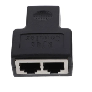 1PC Network Tee Ethernet Extender Splitter Socket Rj45 Connector Connectors - Afbeelding 1 van 12