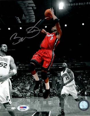 DWYANE WADE PSA/DNA CERTIFIED SIGNED 8X10 PHOTOGRAPH MIAMI HEAT AUTOGRAPHED HOF - Image 1 of 2