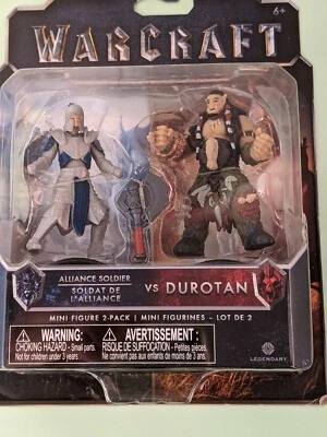 Juego de 2 minifiguras Warcraft, Alliance Soldier Vs. Durotan Foto 1 de 4