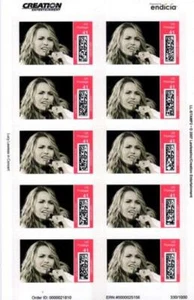 XENA - LUCY LAWLESS IN CONCERT CREATION USA STAMP SET UNCUT & NUMBERED #330 - Bild 1 von 1