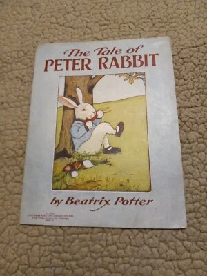 Rare The Tale Of Peter Rabbit By beatrix potter 1916 Saafield Paper Book Foto 1 de 4
