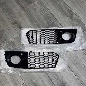 Audi A4 B8 2008-2012 Standard Honeycomb Foglight Grilles Grills Grill 2x Set - Picture 1 of 10