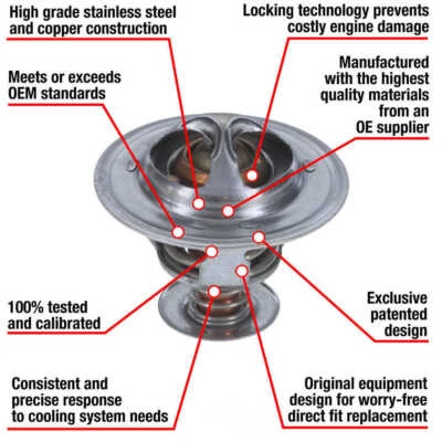Termostato de refrigerante del motor para Toyota Tacoma Prius Yaris 1991-2016 MOTORAD Foto 1 de 2