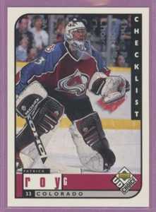 1998 98-99 UD CHOICE RESERVE CHECKLIST AVALANCHE PATRICK ROY #309 - Picture 1 of 1