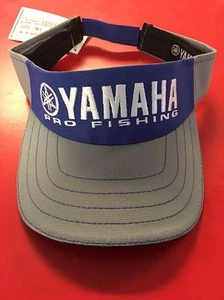 Yamaha Outboards Blue Grey Visor Fishing Hat Boating Bass Genuine CRP-15VPF-BL-N - Picture 1 of 1