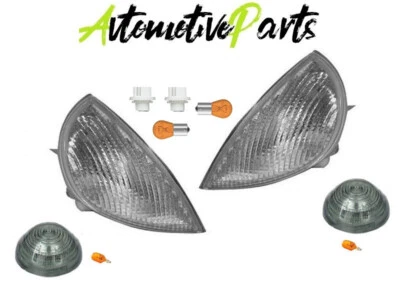 Gemme Fanalini Anteriori Laterali Fiat Seicento 1998 1999 2000 Colore Fume Smoke - Immagine 1 di 4