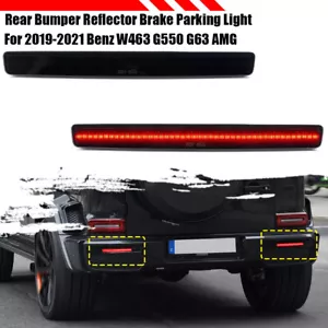 Smoked Rear Bumper Reflectors For 2019-2021 Mercedes-Benz W463A G550 G63 AMG - Picture 1 of 5
