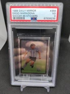 1988 Daily Mirror Soccer 88 Stickers #356 Diego Maradona PSA 3 VERY LOW POP - Picture 1 of 2