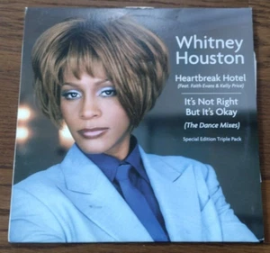 WHITNEY HOUSTON HEARTBREAK HOTEL  IT'S NOT RIGHT BUT IT'S OKAY  3x  12" SINGLE - Picture 1 of 5