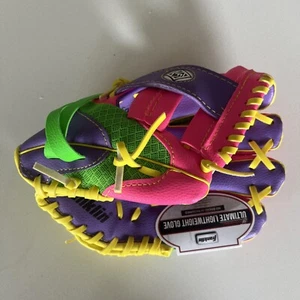 Franklin Youth Baseball Glove Right Hand Throw 4809 - 9 1/2 Inch Pink Purple NEW - Picture 1 of 4