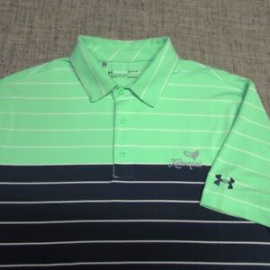 UNDER ARMOUR STRETCH POLY SPANDEX GOLF SHIRT--L--KAANAPALI!!--EXCEPTIONAL LOOK!!