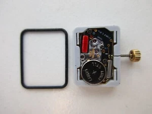 Omega cal. 1376 Swiss quartz watch movement - crown dial & hands - running - Foto 1 di 5