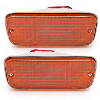 Se adapta a Toyota Corolla KE70 1983 84 luz de señal de giro de estacionamiento ámbar lámpara de parachoques Foto 1 de 4