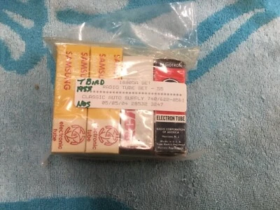 1955 ford thunderbird t bird set radio tubes - Image 1 of 4