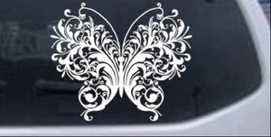 Swirl Butterfly Car or Truck Window Laptop Decal Sticker - Picture 1 of 32