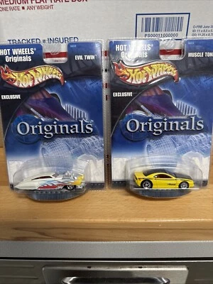 Hot Wheels Originals Evil Twin & Muscle Tone - винтажные Real Riders лот из 2 - Изображение 1 из 4
