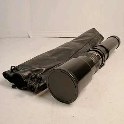 Lente Quantaray F 500 mm 1,8 con estuche blando soporte de montaje con tornillo de colección Corea Foto 1 de 4