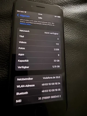 iPhone 7 Schwarz Gebraucht Simlock Frei - OVP - Bild 1 von 4