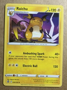 Pokemon Silver Tempest Raichu 050/195 - Picture 1 of 1