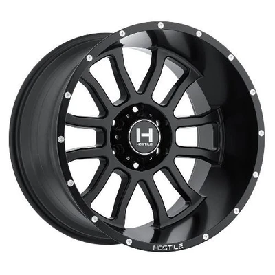Rueda 22x10 Hostile H107 Guantelete Asfalto (Negro Mate) 6x135 (-25mm) Foto 1 de 4