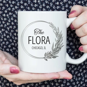 70er-Set: Weiße Tasse mit personalisierbarem Druck, großflächig oder beidseitig - Bild 1 von 4