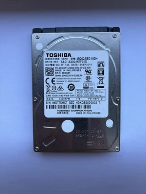 Toshiba MQ02ABD100H 1TB 5400RPM 2.5" SATA SSHD Hybrid Hard Drive - HEF01D - Image 1 of 2