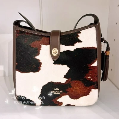 Nwt Coach Hadley Convertible Crossbody Bag With Cow Print And Tassel CCC87 - Image 1 of 4