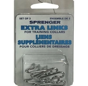 Herm Sprenger Set of 3 Extra Links for Dog Prong Training Collars NEW IN BOX - Picture 1 of 3