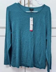 Neu mit Etikett Talbots Petite PXL Damenpullover aquamarin Strickpullover 100 % Kaschmir Luxus - Bild 1 von 5