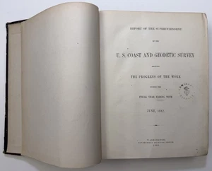 1882 Bericht über die Küste und geodätische Vermessung Seekarten Karten - Bild 1 von 12