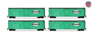 Rivarossi HO New York Central Plug-Door Boxcar confezione da 4 #48110/48089/48158/48137 - Foto 1 di 5