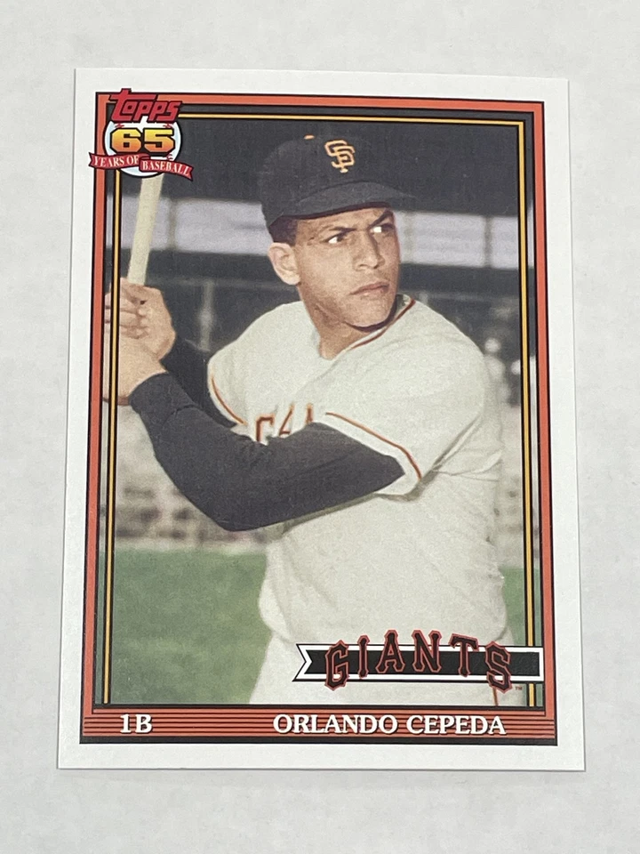 2016 Topps Archives Baseball #210 - Orlando Cepeda - San Francisco Giants - Image 1 of 2