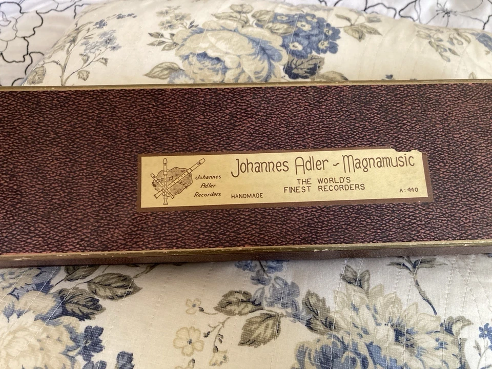 Johannes Adler C-Tenor Baroque Pearwood Recorder Playable w/ Damaged Mouthpiece - Image 1 of 4