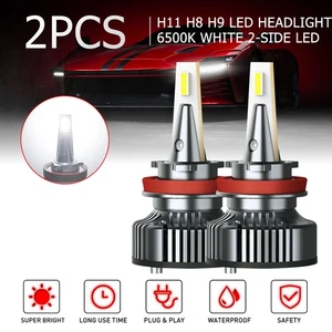 CANBUS 36W H11 H8 LED Headlight Kit Low High Beam 50000LM White Free Error - Picture 1 of 14