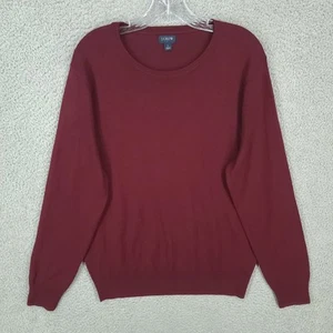 Suéter J Crew Para Hombre Grande 50% Lana Rojo Pullover Manga Larga Crew - Imagen 1 de 7